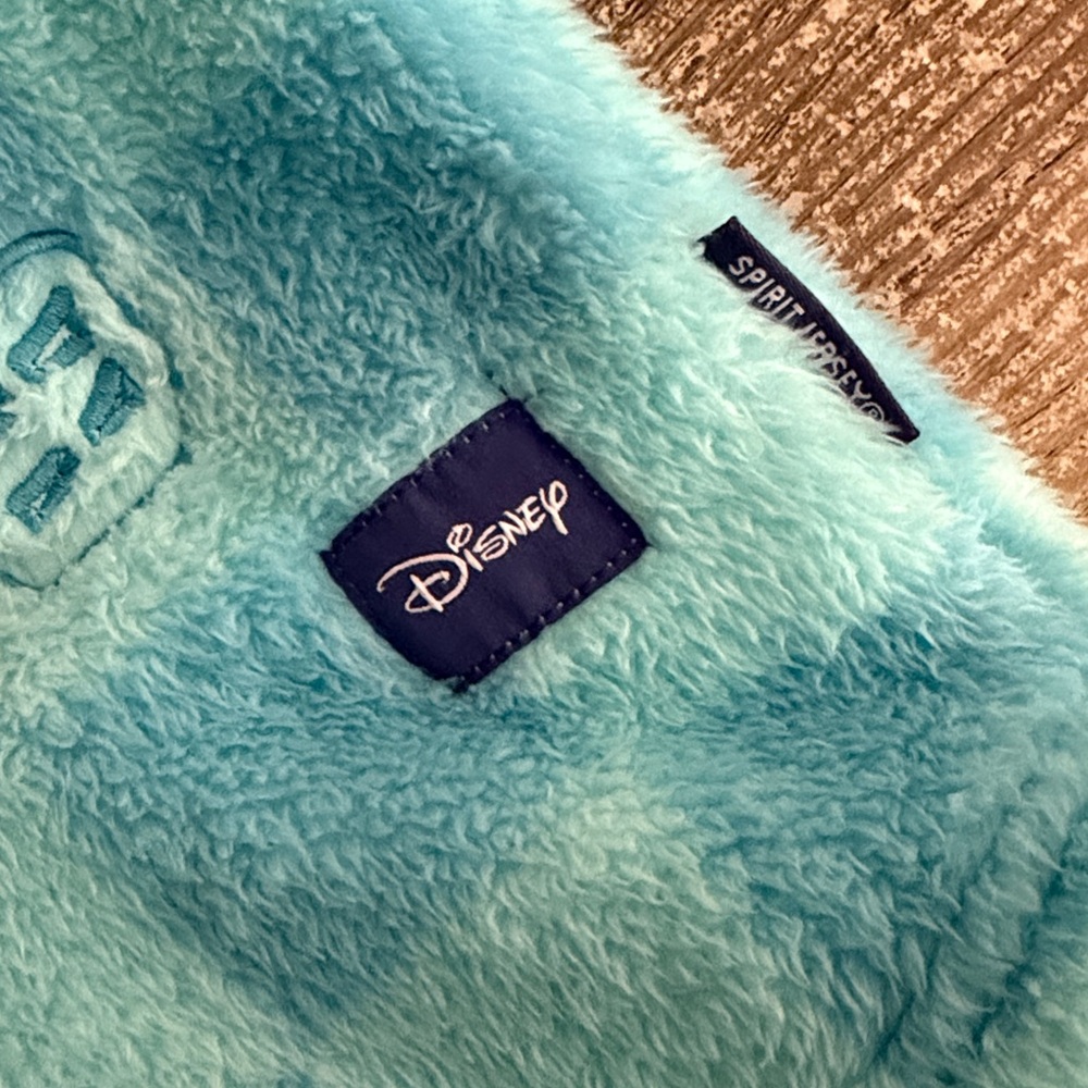 Disney Pixar fluffy fleece like blue with embroidered characters spirit jersey - Picture 3 of 9